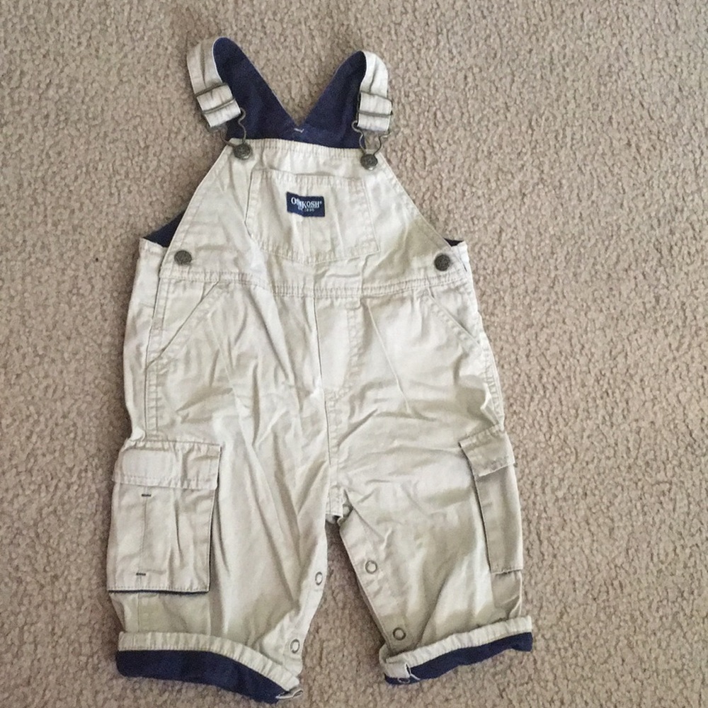 Oshkosh khaki overalls
